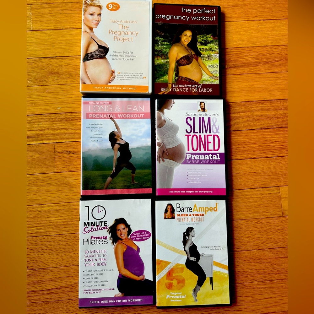 Pregnancy workout dvd’s and books